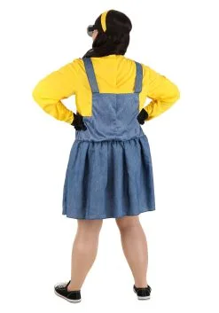 Jerry Leigh Minions Plus Size Costume Dress For Women -Cheap Anna Costumes Store minions plus size womens minions costume dress alt 1