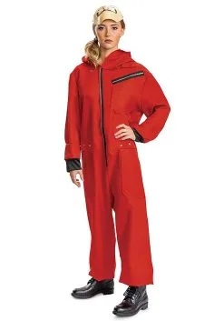 Disguise Money Heist Jumpsuit And Mask Costume For Adults 11 Disguise Money Heist Jumpsuit And Mask Costume For Adults -Cheap Anna Costumes Store money heist adult jumpsuit w mask costume alt 2