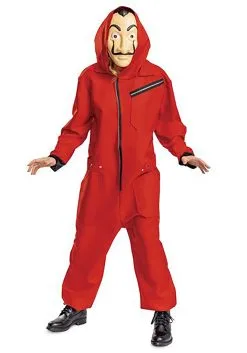 Disguise Money Heist Jumpsuit And Mask Costume For Adults 12 Disguise Money Heist Jumpsuit And Mask Costume For Adults -Cheap Anna Costumes Store money heist adult jumpsuit w mask costume alt 3