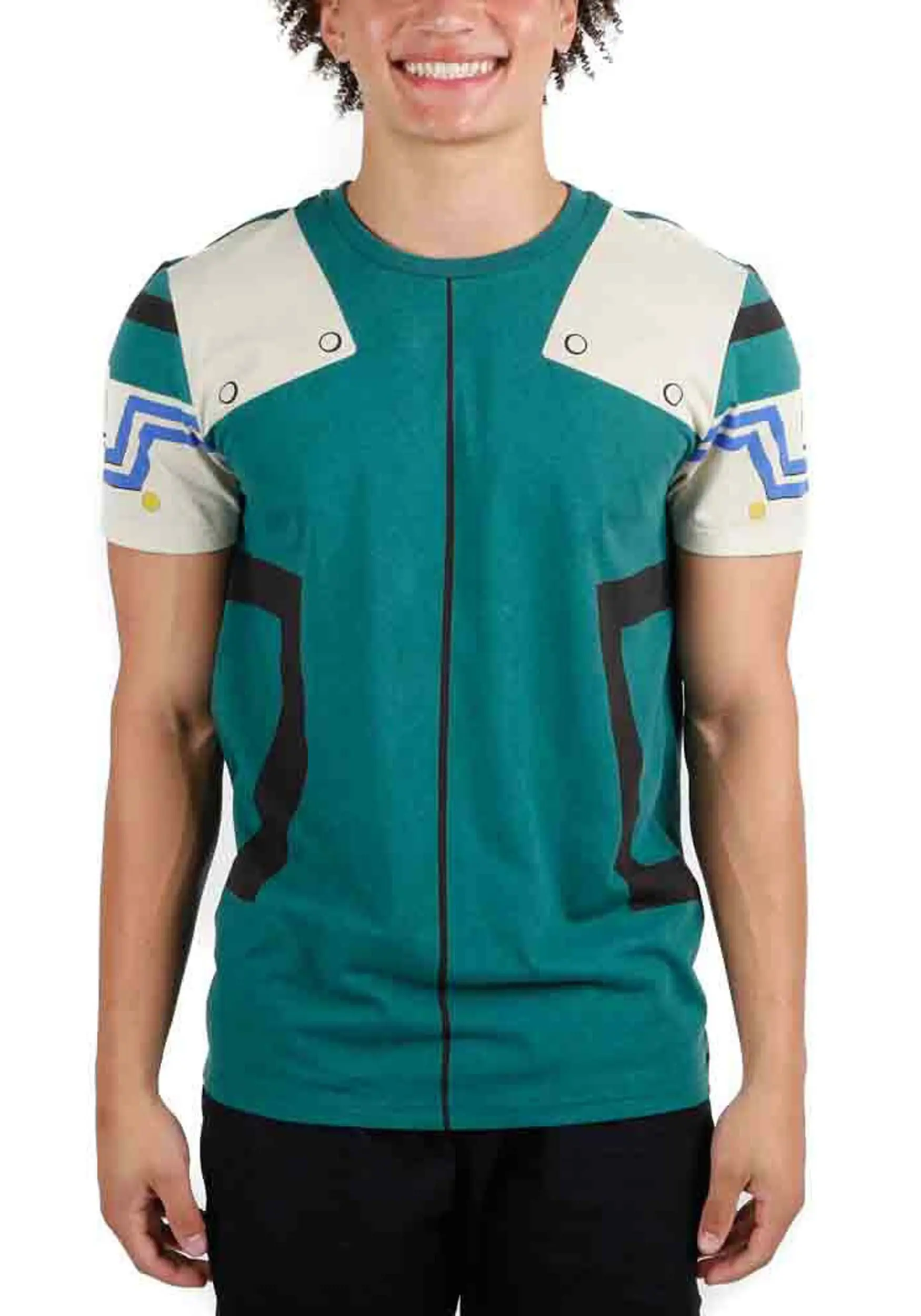 Bioworld Merchandising / Independent Sales My Hero Academia Deku Cosplay Adult T-Shirt 1 Bioworld Merchandising / Independent Sales My Hero Academia Deku Cosplay Adult T-Shirt