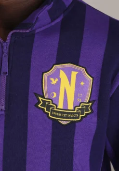 Cakeworthy Nevermore Academy 1/4 Zip Pullover For Adults 9 Cakeworthy Nevermore Academy 1/4 Zip Pullover For Adults -Cheap Anna Costumes Store nevermore academy 1 4 zip pullover alt 4