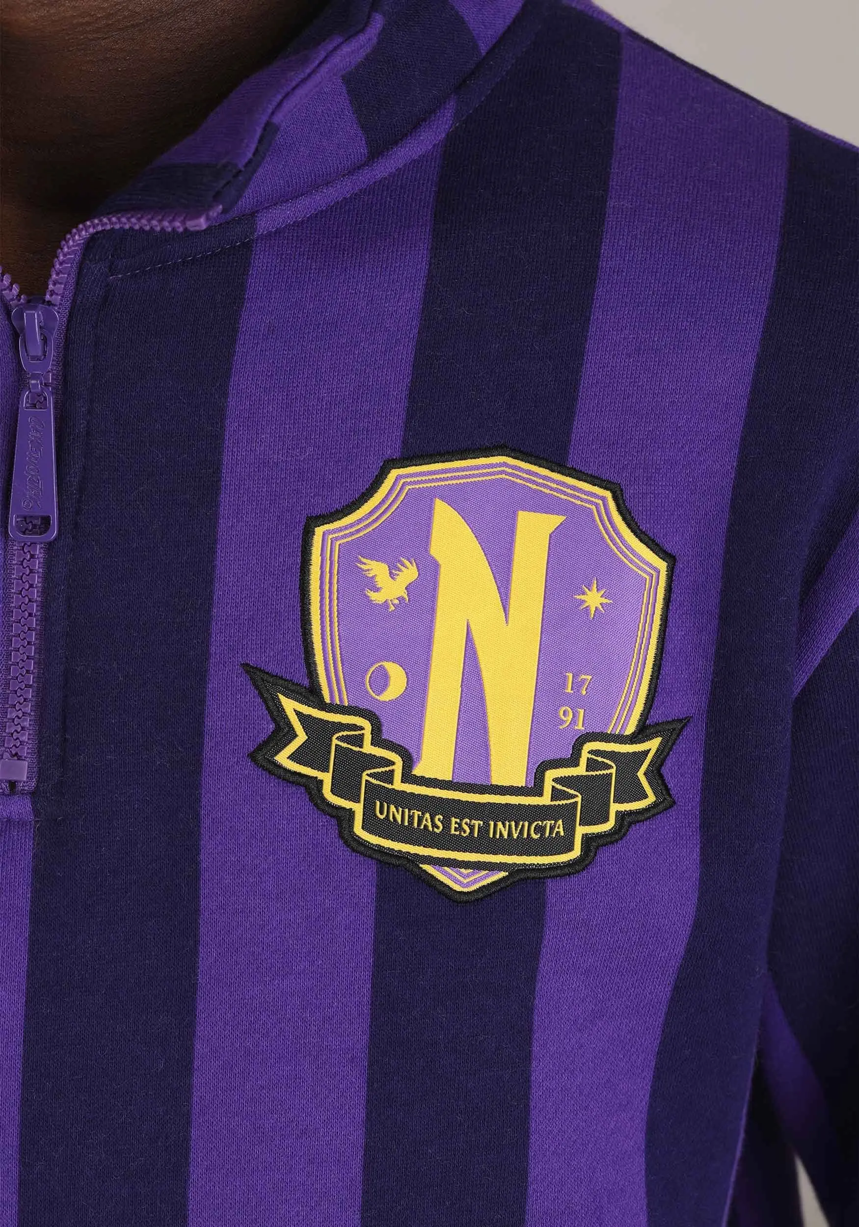 Cakeworthy Nevermore Academy 1/4 Zip Pullover For Adults 5 Cakeworthy Nevermore Academy 1/4 Zip Pullover For Adults - Image 5