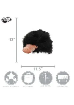 Elope Fantastic Beast Adult Niffler Plush Hat -Cheap Anna Costumes Store niffler plush hat alt 4