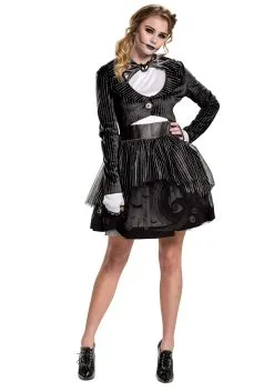 Disguise Women's Nightmare Before Christmas Jack Skellington Dress Costume