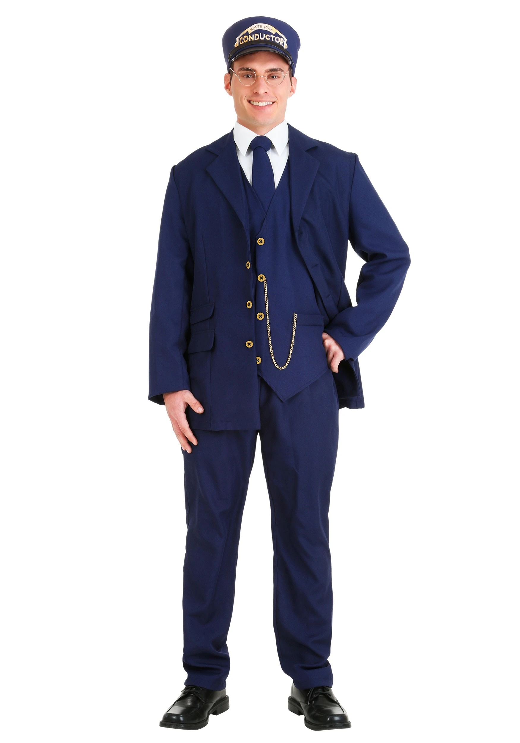 Fun Costumes North Pole Train Conductor Adult Costume 1 Fun Costumes North Pole Train Conductor Adult Costume
