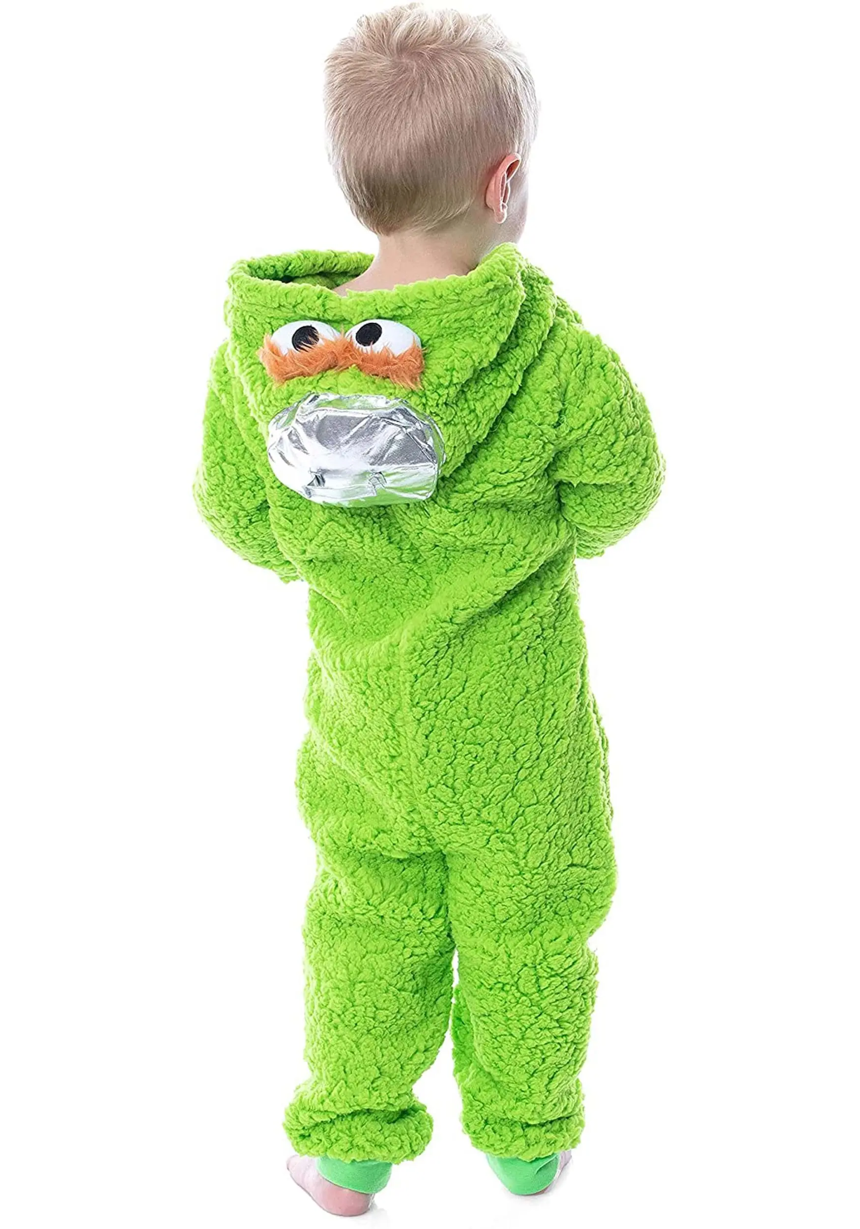 MJC International Sesame Street Oscar The Grouch Toddler Union Suit 2 MJC International Sesame Street Oscar The Grouch Toddler Union Suit - Image 2
