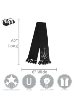 Elope Harry Potter Patronus Glow Knit Scarf -Cheap Anna Costumes Store patronus glow knit scarf alt 3