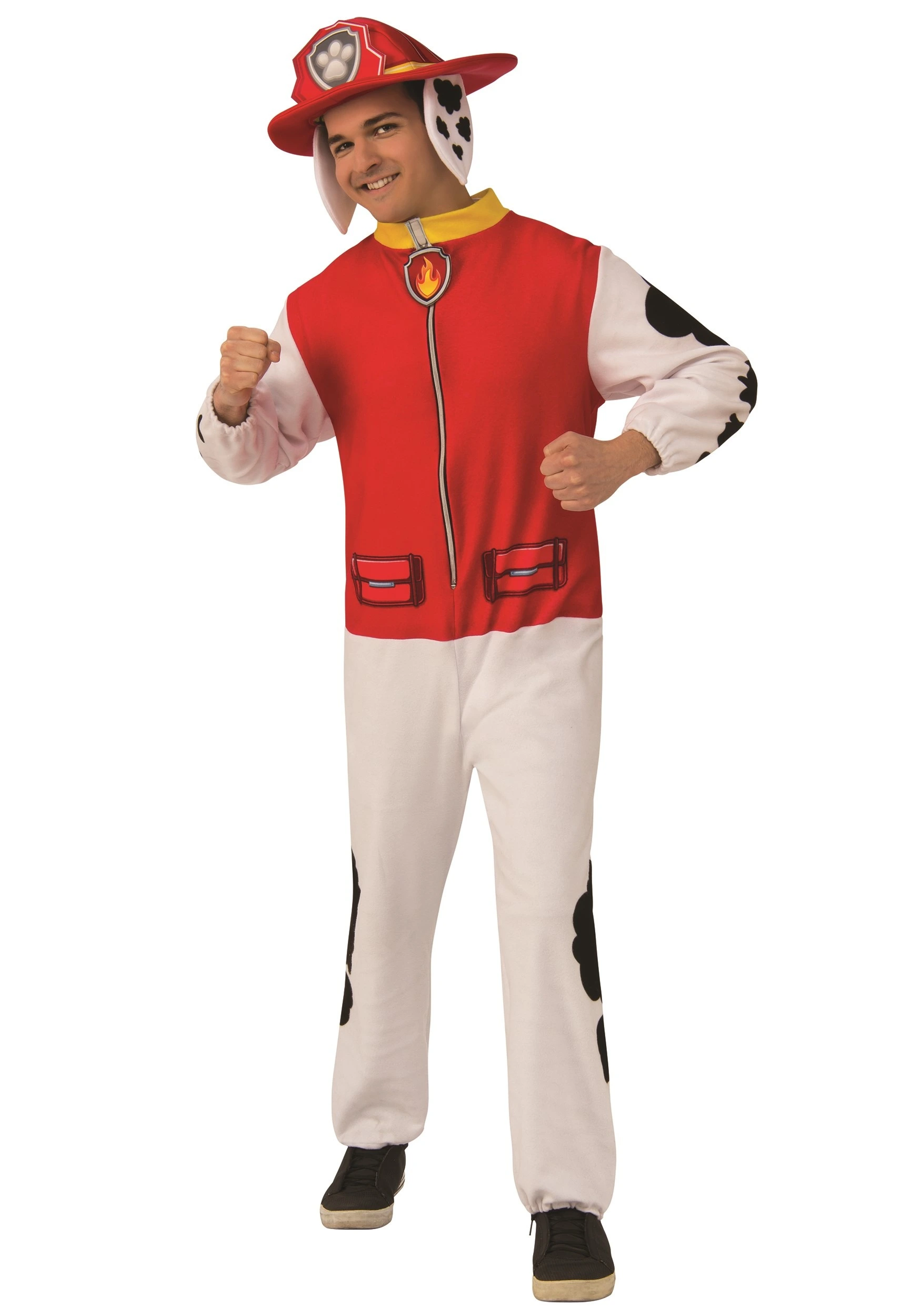 Rubies Costume Co. Inc Paw Patrol Adult Marshall Jumpsuit 1 Rubies Costume Co. Inc Paw Patrol Adult Marshall Jumpsuit