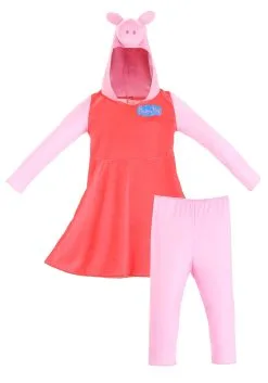 Disguise Limited Peppa Pig Girl's Long Sleeve Costume -Cheap Anna Costumes Store peppa pig girls long sleeve costume alt 6