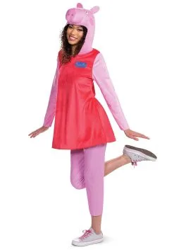 Disguise Limited Peppa Pig Adult Deluxe Costume For Women -Cheap Anna Costumes Store peppa pig womens adult deluxe costume alt 9