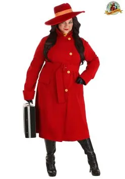Fun Costumes Plus Size Authentic Carmen Sandiego Costume For Women