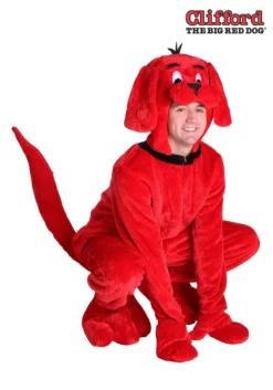 Fun Costumes Clifford The Big Red Dog Plus Size Adult Costume -Cheap Anna Costumes Store plus size clifford the big red dog costume alt 2