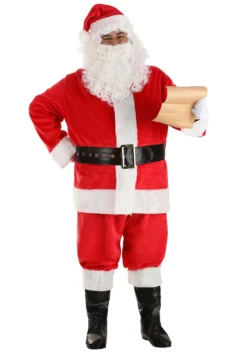LF Products Pte. Ltd. Red Santa Claus Plus Size Deluxe Costume