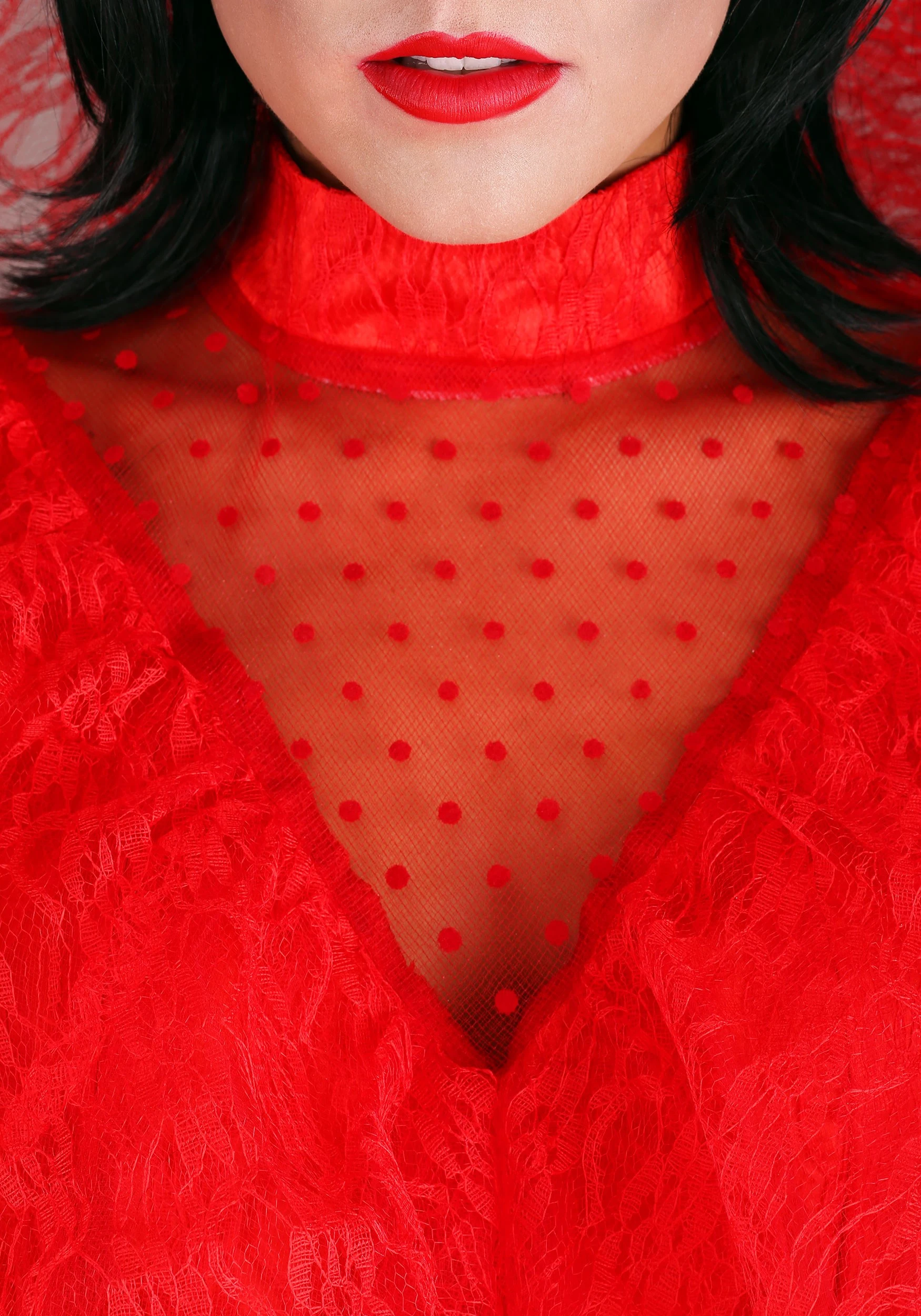 Fun Costumes Red Plus Size Gothic Wedding Dress Costume 4 Fun Costumes Red Plus Size Gothic Wedding Dress Costume - Image 4