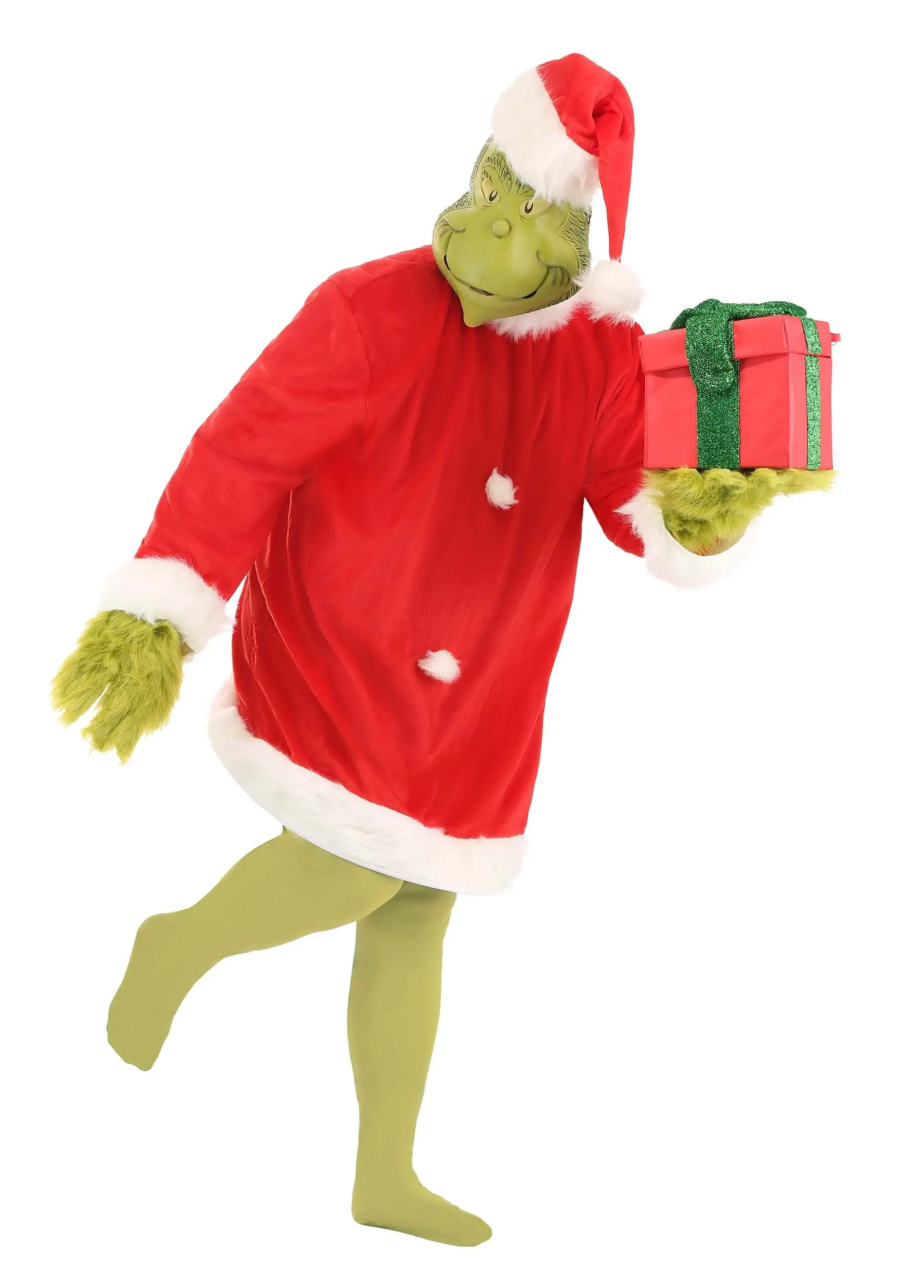 Elope Plus Size Grinch Costume 2 Elope Plus Size Grinch Costume - Image 2