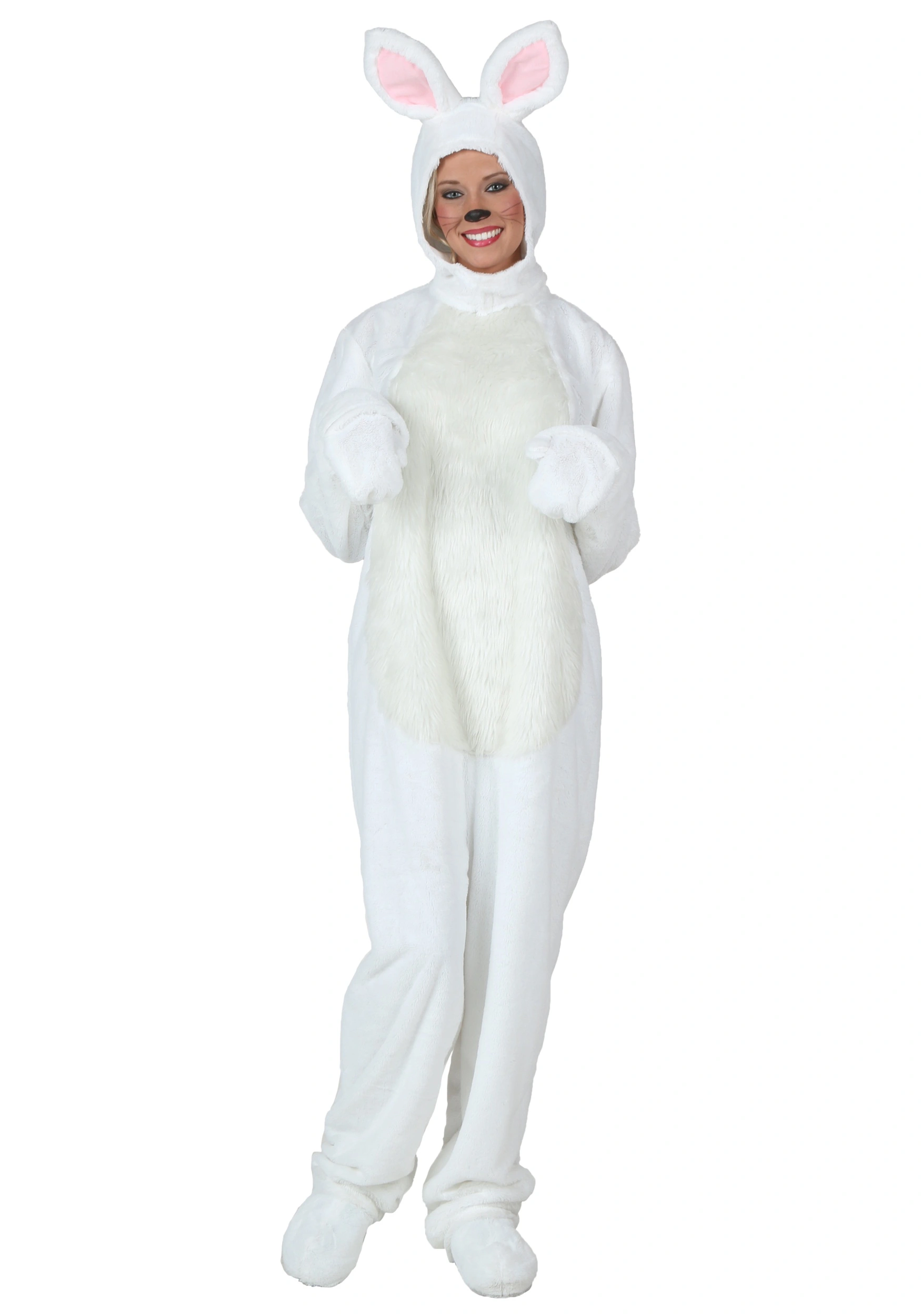 Fun Costumes Plus Size White Bunny Costume 1 Fun Costumes Plus Size White Bunny Costume