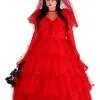 Fun Costumes Plus Size Red Wedding Dress For Women