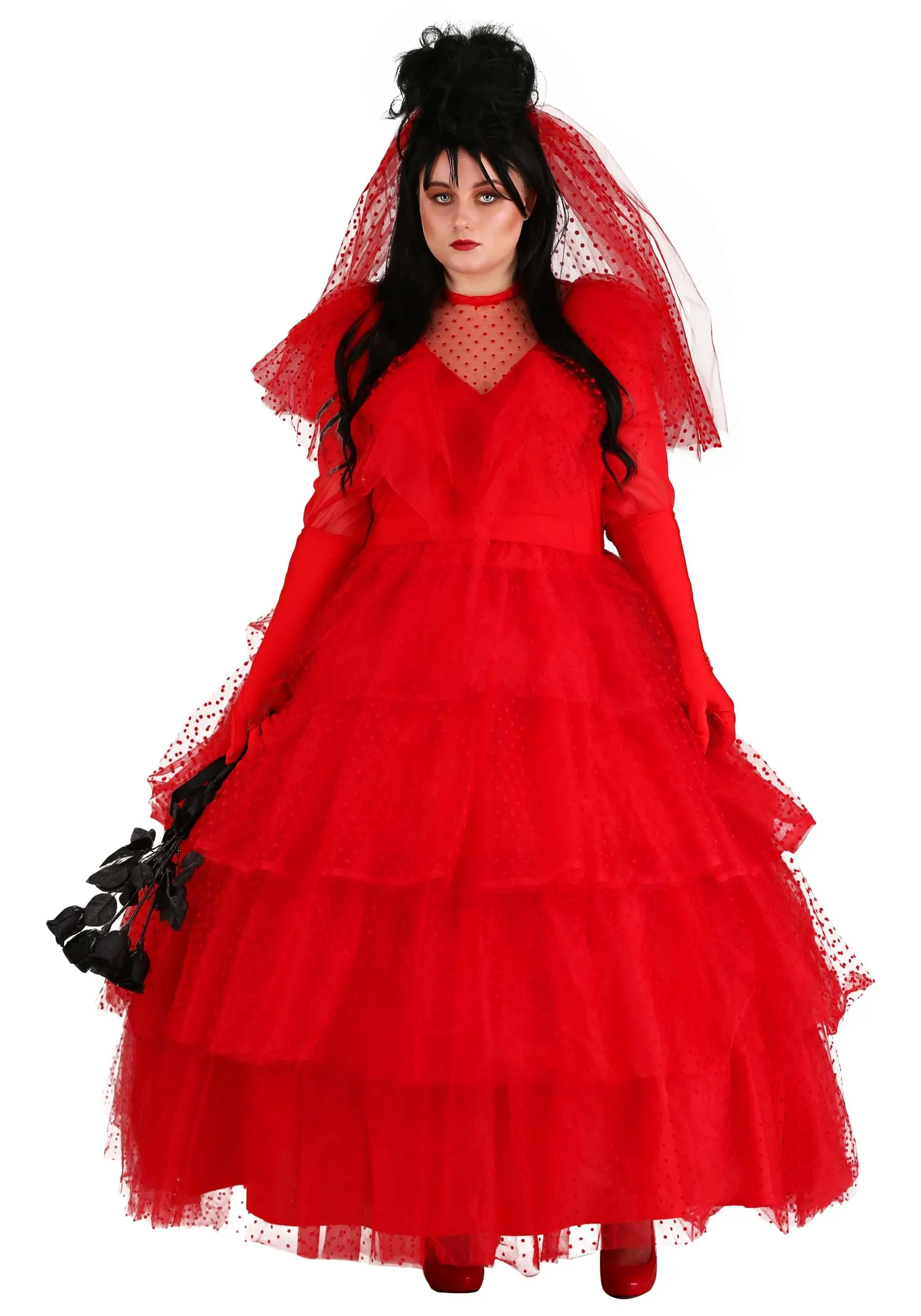 Fun Costumes Plus Size Red Wedding Dress For Women 1 Fun Costumes Plus Size Red Wedding Dress For Women