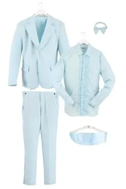 Opposuits Powder Blue Tuxedo Adult Costume -Cheap Anna Costumes Store powder blue tuxedo adult costume alt 10