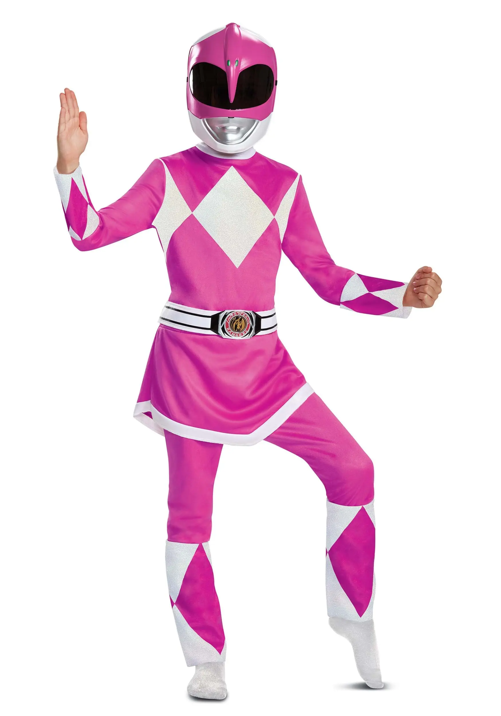 Disguise Girl's Pink Ranger Power Rangers Costume 4 Disguise Girl's Pink Ranger Power Rangers Costume - Image 4
