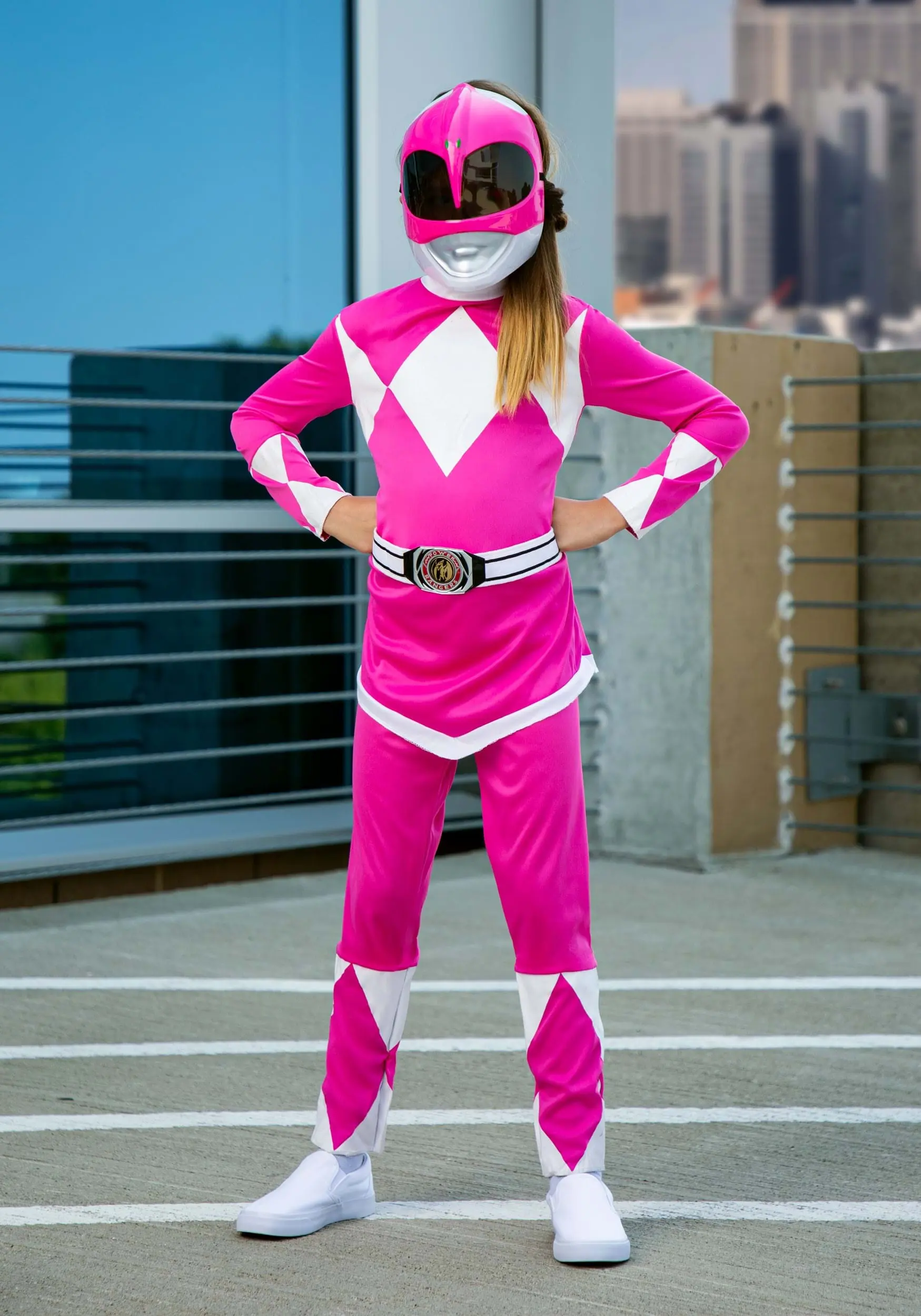 Disguise Girl's Pink Ranger Power Rangers Costume 2 Disguise Girl's Pink Ranger Power Rangers Costume - Image 2