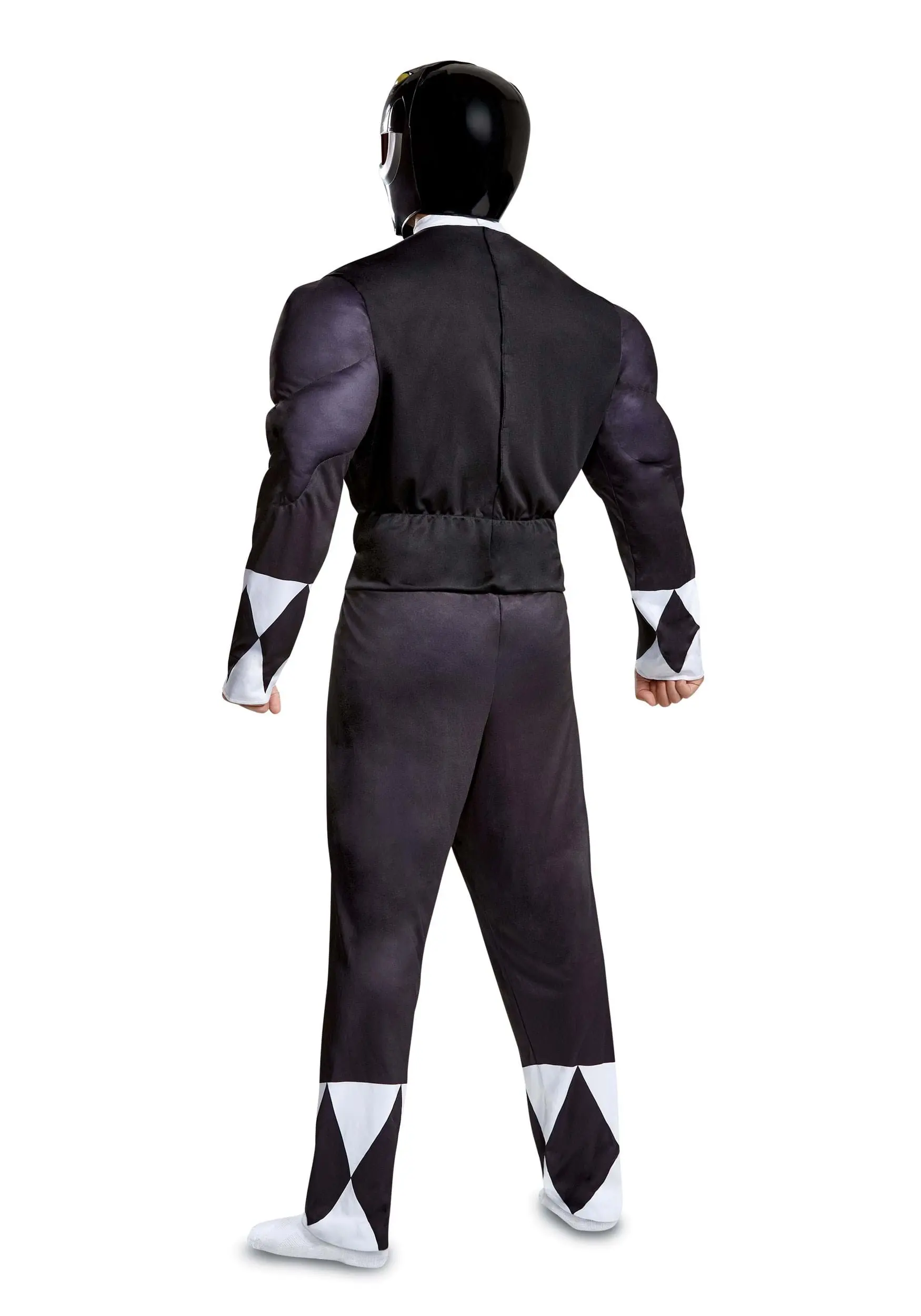 Disguise Power Rangers Black Ranger Men's Muscle Costume 2 Disguise Power Rangers Black Ranger Men's Muscle Costume - Image 2
