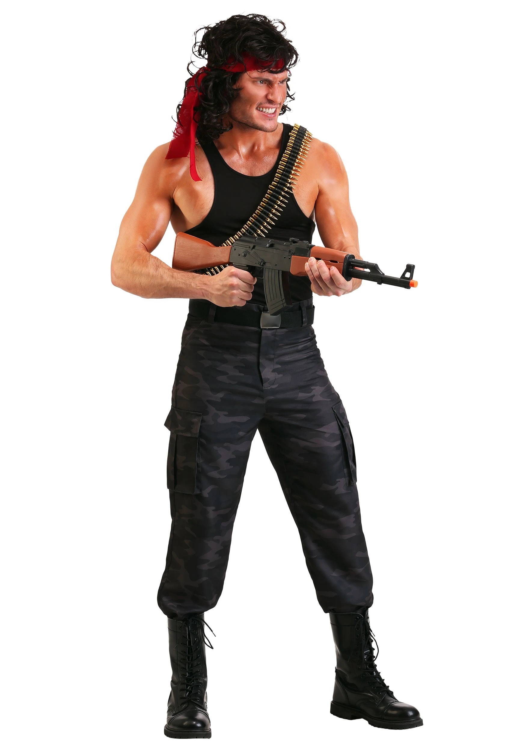 Fun Costumes Adult John Rambo Costume 2 Fun Costumes Adult John Rambo Costume - Image 2
