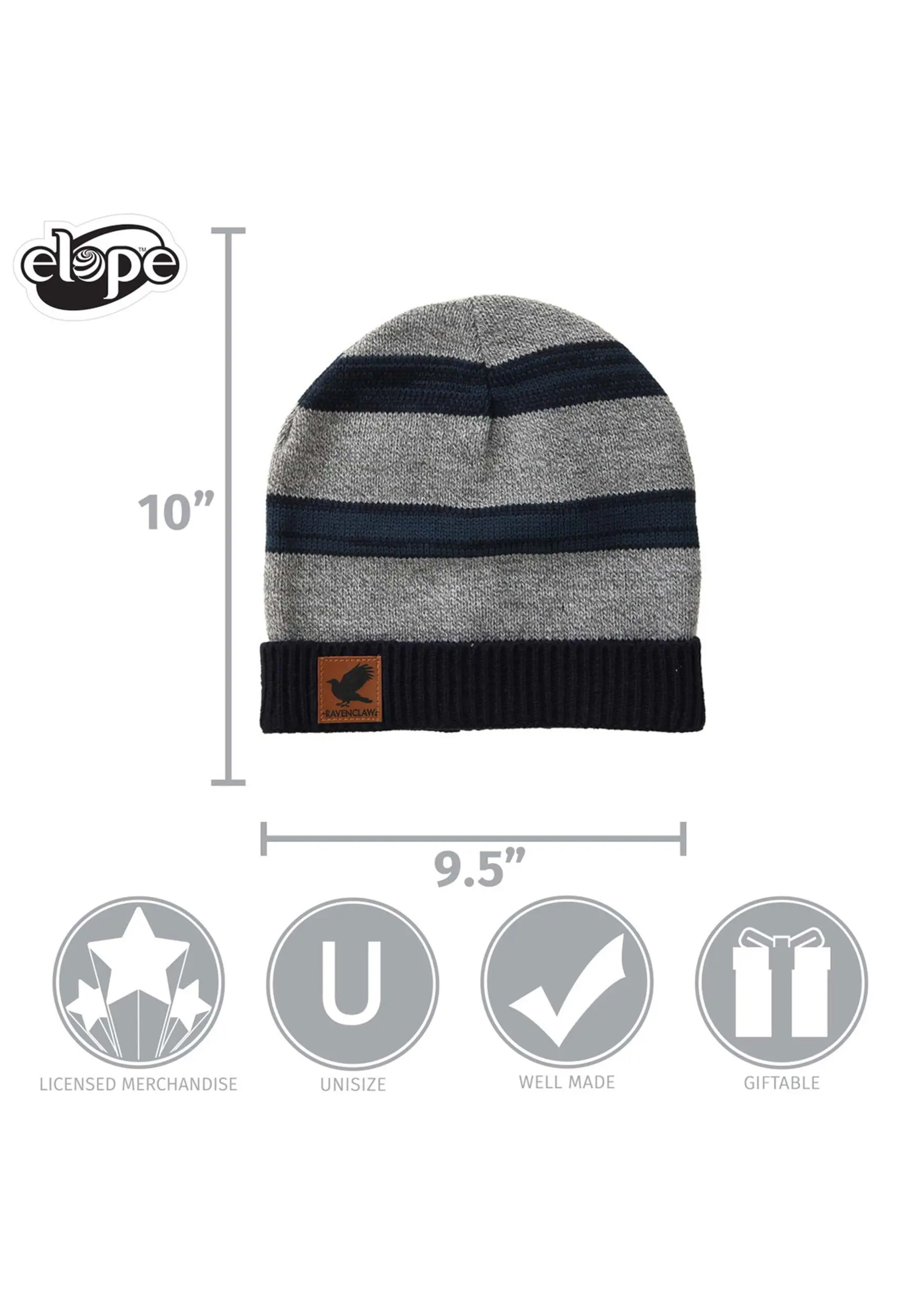 Elope Heathered Knit Beanie Ravenclaw 5 Elope Heathered Knit Beanie Ravenclaw - Image 5