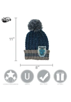 Elope Ravenclaw Heathered Warm Pom Beanie -Cheap Anna Costumes Store ravenclaw heathered pom beanie alt 4