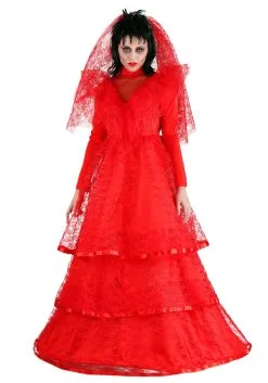 Fun Costumes Red Gothic Wedding Dress Costume