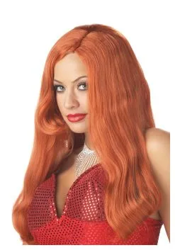 California Costume Collection Red Movie Star Costume Wig