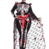 Party King Plus Size Rosas Day Of The Dead Costume