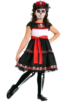 Fun Costumes Girl's Sassy Sugar Skull Costume