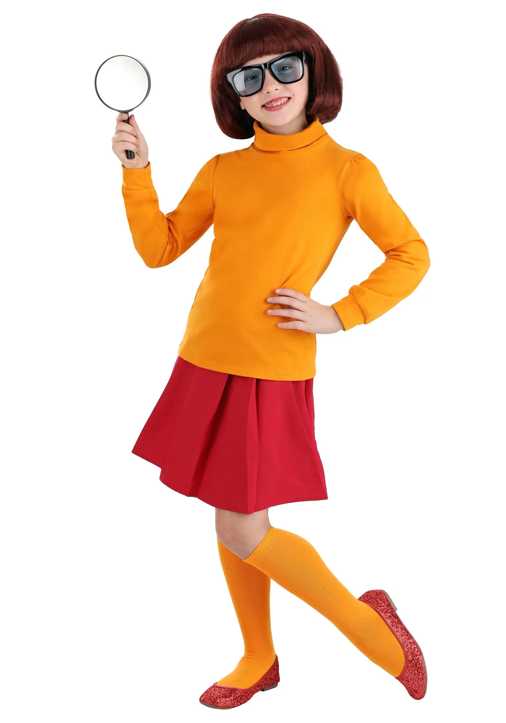 Jerry Leigh Scooby Doo Kids Velma Costume 1 Jerry Leigh Scooby Doo Kids Velma Costume