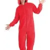 BigWan Apparel Co. Sesame Street Elmo Onesie Costume For Adults