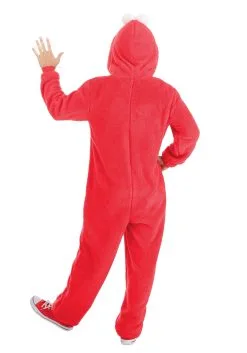 BigWan Apparel Co. Sesame Street Elmo Onesie Costume For Adults -Cheap Anna Costumes Store sesame street elmo onesie costume alt 2