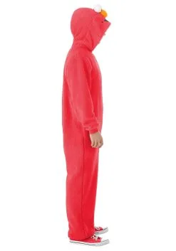 BigWan Apparel Co. Sesame Street Elmo Onesie Costume For Adults -Cheap Anna Costumes Store sesame street elmo onesie costume alt 4