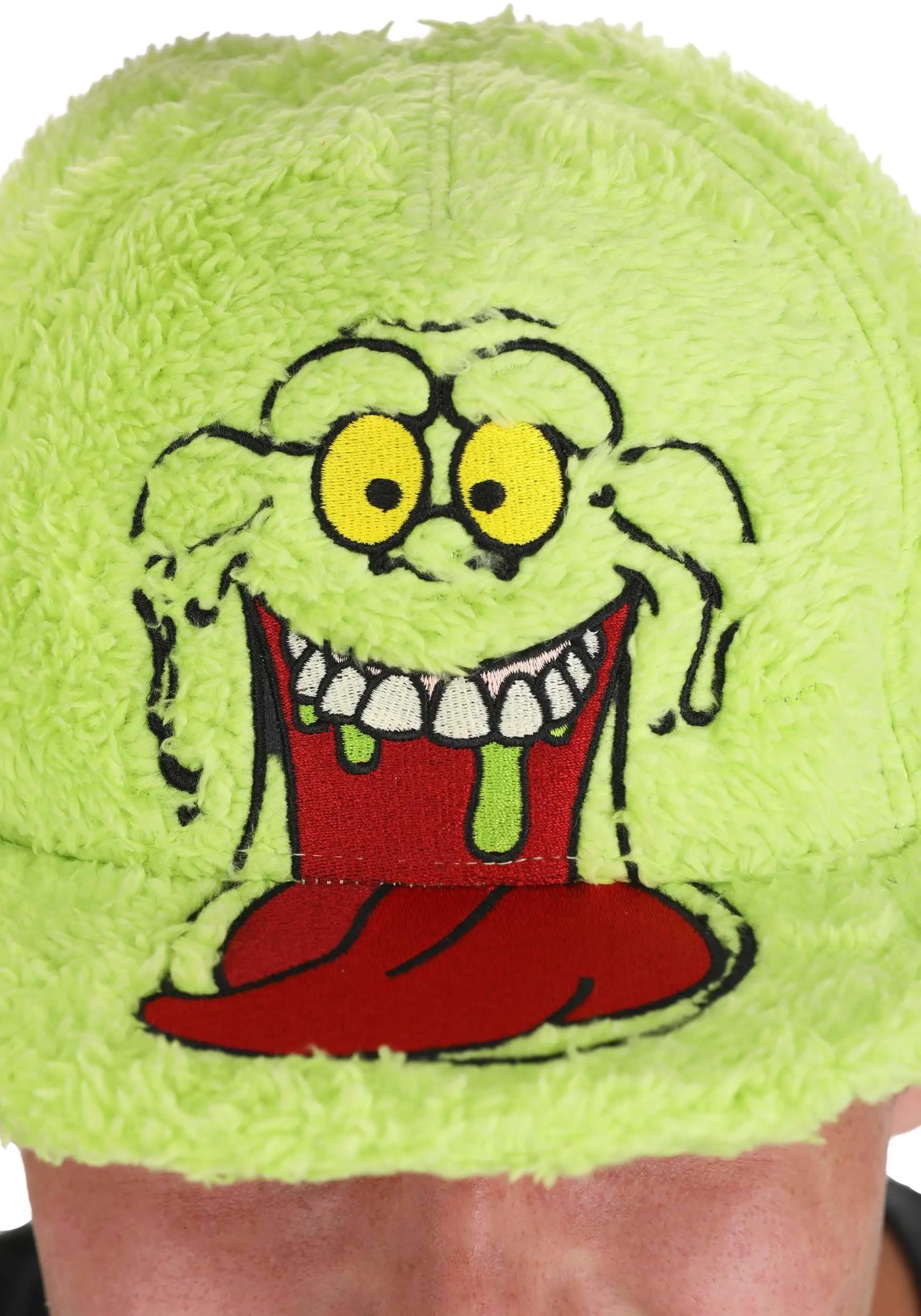 Elope Ghostbusters Slimer Flat Bill Fuzzy Cap 3 Elope Ghostbusters Slimer Flat Bill Fuzzy Cap - Image 3