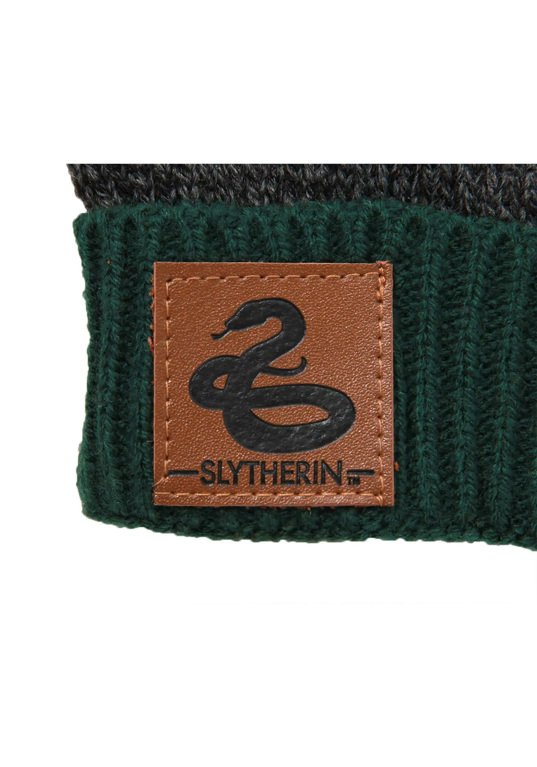 Elope Slytherin Heathered Knit Warm Beanie 4 Elope Slytherin Heathered Knit Warm Beanie - Image 4