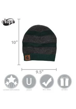 Elope Slytherin Heathered Knit Warm Beanie 9 Elope Slytherin Heathered Knit Warm Beanie -Cheap Anna Costumes Store slytherin heathered knit beanie alt 4