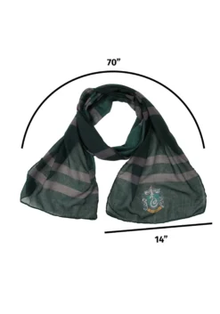 Elope Hogwarts Slytherin Lightweight Scarf 5 Elope Hogwarts Slytherin Lightweight Scarf -Cheap Anna Costumes Store slytherin lightweight scarf alt 2