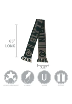 Elope Slytherin Reversible Winter Knit Scarf -Cheap Anna Costumes Store slytherin reversible knit scarf alt 3