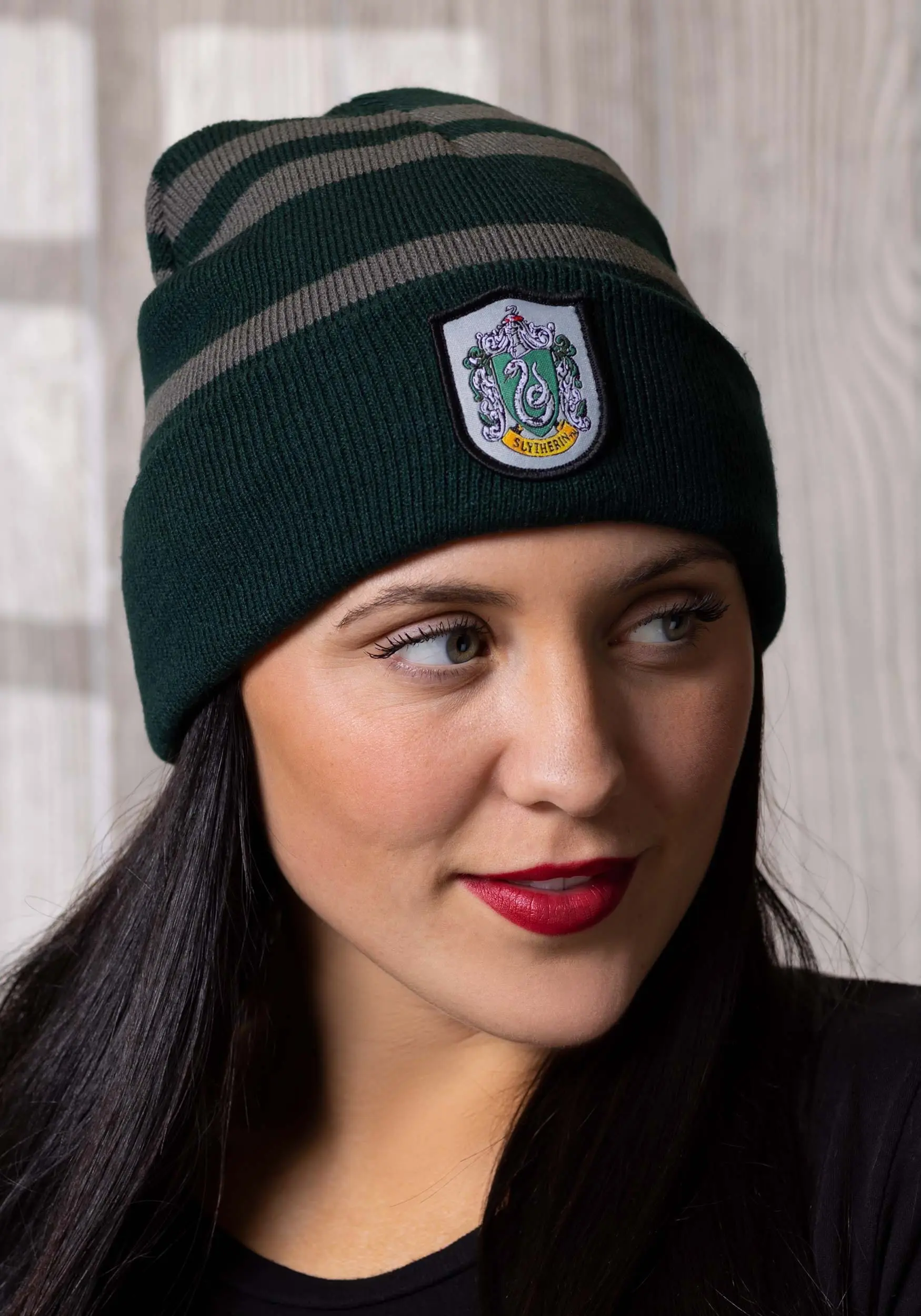 Elope Stocking Cap With Slytherin Crest 2 Elope Stocking Cap With Slytherin Crest - Image 2