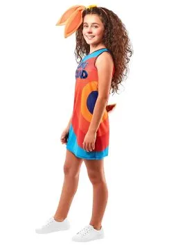 Rubies Costume Co. Inc Girl's Space Jam 2 Lola Bunny Tune Squad Costume -Cheap Anna Costumes Store space jam 2 lola bunny tune squad girls costume alt 2