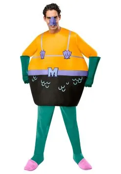 Rubies Costume Co. Inc Spongebob Squarepants Mermaid Man Costume For Adults -Cheap Anna Costumes Store spongebob squarepants adult mermaid man costume alt 2