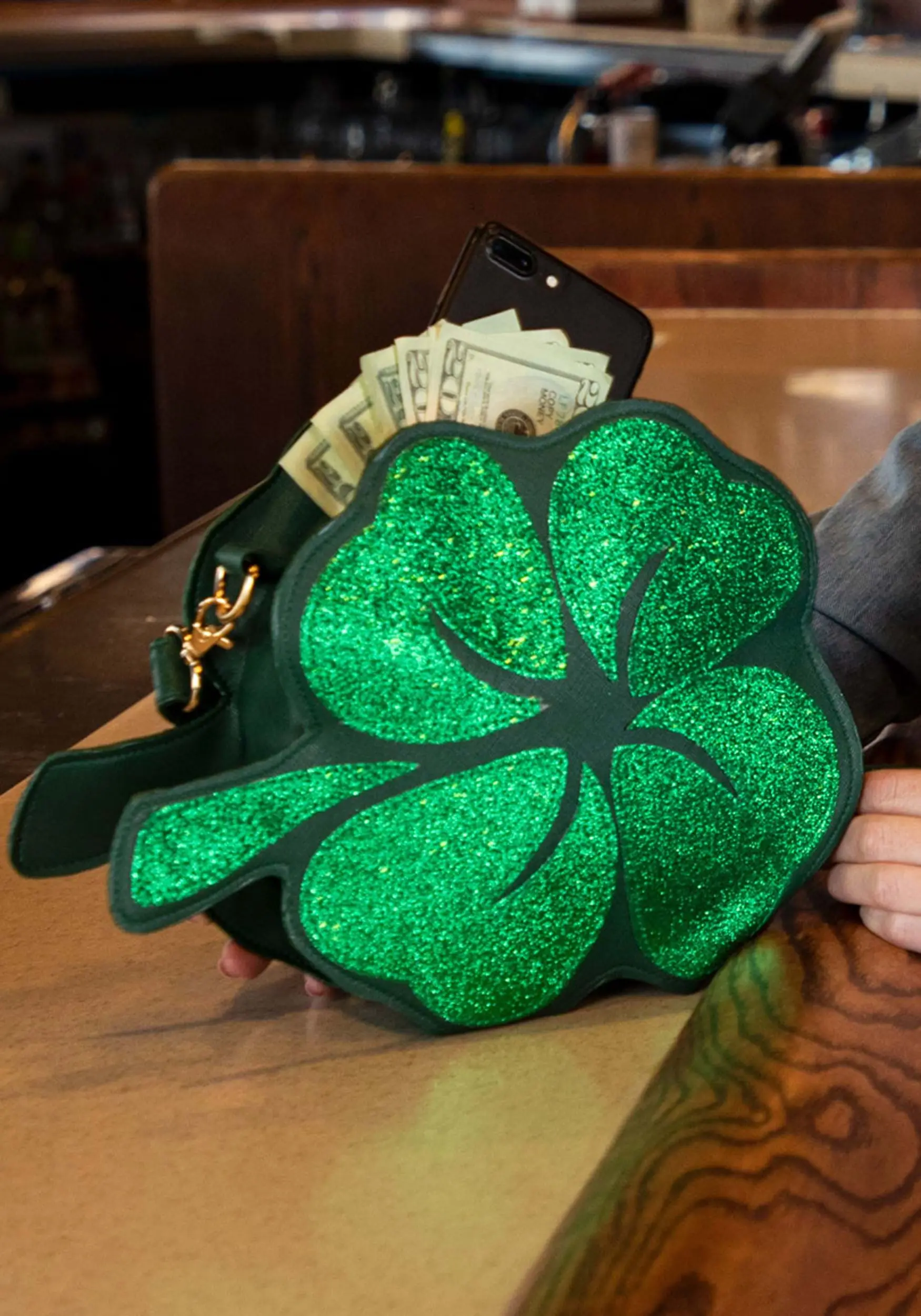 Fushengyuan Industry CO., St. Patrick's Day Shamrock Purse 1 Fushengyuan Industry CO., St. Patrick's Day Shamrock Purse