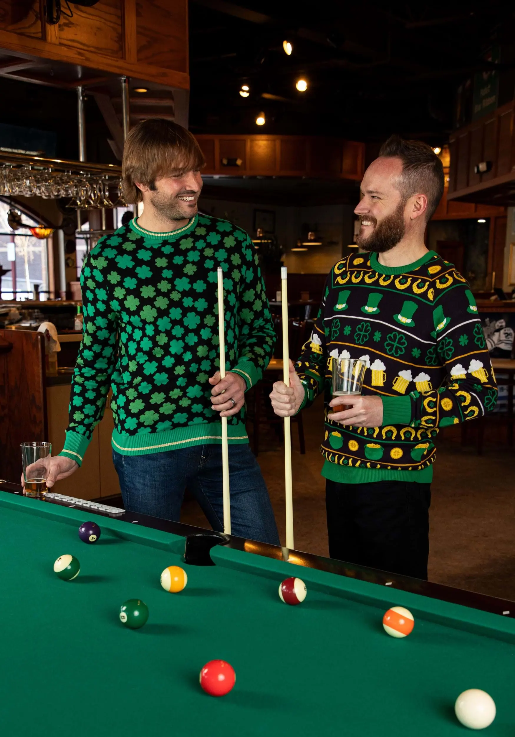 BigWan Apparel Co. St Patrick's Fair Isle Adult Sweater 2 BigWan Apparel Co. St Patrick's Fair Isle Adult Sweater - Image 2