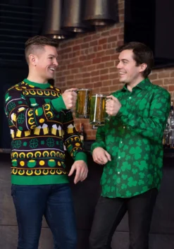 BigWan Apparel Co. St Patrick's Fair Isle Adult Sweater 11 BigWan Apparel Co. St Patrick's Fair Isle Adult Sweater -Cheap Anna Costumes Store st patricks fair isle sweater alt 3