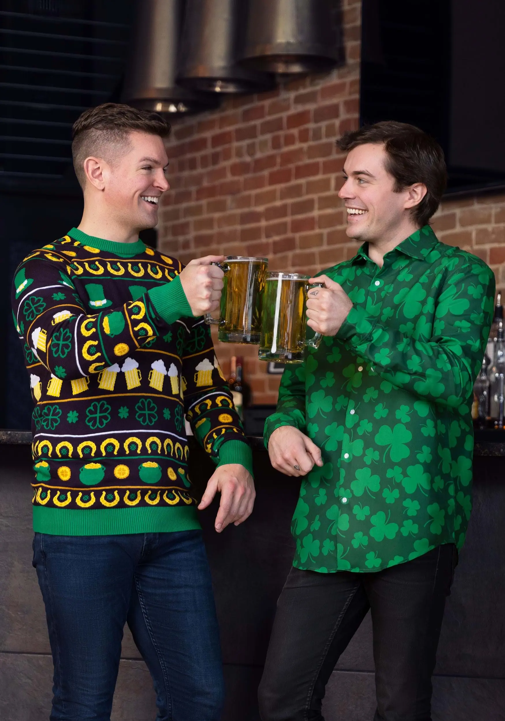 BigWan Apparel Co. St Patrick's Fair Isle Adult Sweater 4 BigWan Apparel Co. St Patrick's Fair Isle Adult Sweater - Image 4