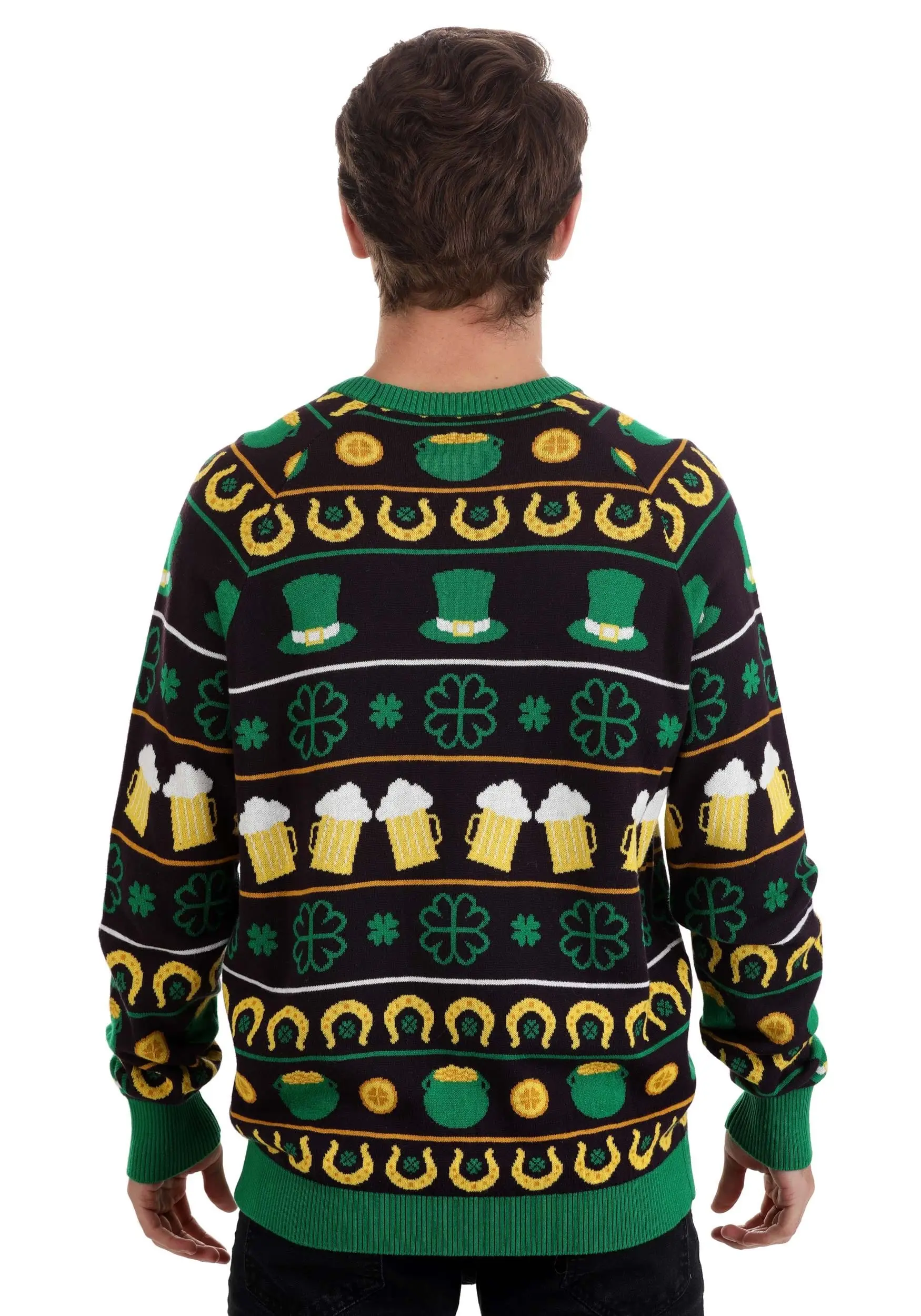 BigWan Apparel Co. St Patrick's Fair Isle Adult Sweater 6 BigWan Apparel Co. St Patrick's Fair Isle Adult Sweater - Image 6
